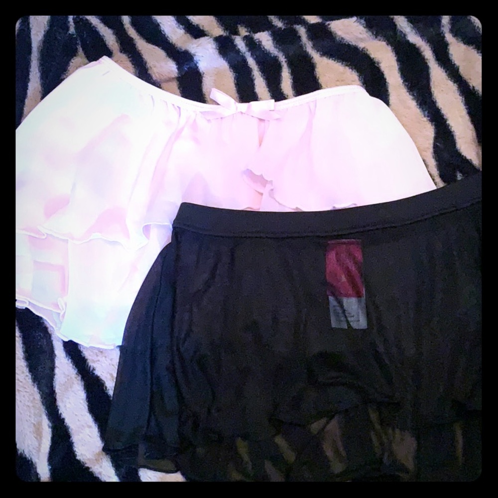2 sheer skirts-girls medium